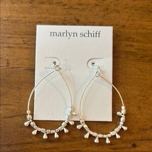 Marlyn Schiff Silver Teardrop Earrings